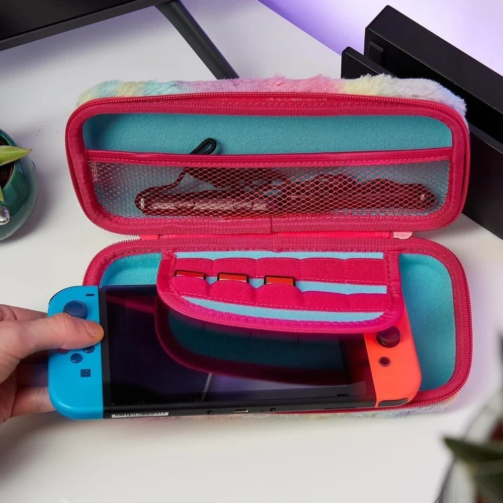 Numskull Good Luck Trolls Hard Shell Travel Case for Nintendo Switch Console